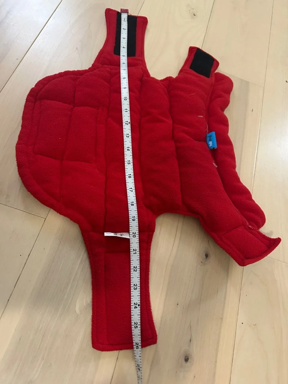 Fab Dog & Land’s End Red Puffer Blue Plaid Dog Vests Medium